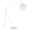 Maisons Du Monde Lampadaires Lampadaire D'extérieur En Métal Et Globe Blancs H173