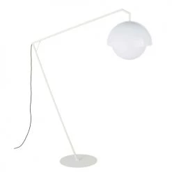 Maisons Du Monde Lampadaires Lampadaire D'extérieur En Métal Et Globe Blancs H173