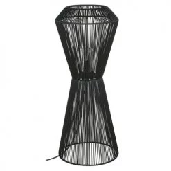 Maisons Du Monde Lampadaires Lampadaire D'extérieur En Métal Et Polyrotin Noirs H100