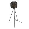The Home Deco Factory Lampadaires Lampadaire Design Effet Corde H. 155cm Noir -Lampadaires || Lustres || Guirlandes et décorations lumineuses Soldes lampadaire design effet corde h 155cm noir