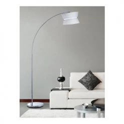 Lampea Lampadaires Lampadaire Design En Métal Blanc 178 Cm -Lampadaires || Lustres || Guirlandes et décorations lumineuses Soldes lampadaire design en metal blanc 178 cm 1