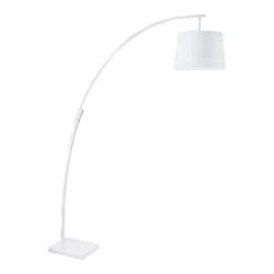 Lampea Lampadaires Lampadaire Design En Métal Blanc 188 Cm -Lampadaires || Lustres || Guirlandes et décorations lumineuses Soldes lampadaire design en metal blanc 188 cm 6