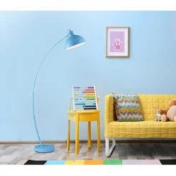 Lampea Lampadaires Lampadaire Design En Métal Bleu 159 Cm -Lampadaires || Lustres || Guirlandes et décorations lumineuses Soldes lampadaire design en metal bleu 159 cm 1