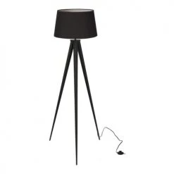 Lampea Lampadaires Lampadaire Design En Métal Noir 150 Cm