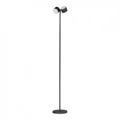Deladeco Lampadaires Lampadaire Design En Métal Noir 180 Cm