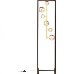 Kare Design Lampadaires Lampadaire En Acier 6 Abat-jours En Verre H160 -Lampadaires || Lustres || Guirlandes et décorations lumineuses Soldes lampadaire en acier 6 abat jours en verre h160 2