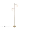 QAZQA Lampadaires Lampadaire En Acier Blanc