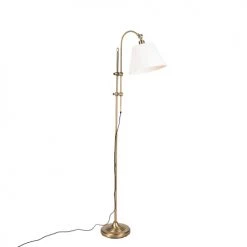 QAZQA Lampadaires Lampadaire En Acier Bronze