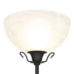 QAZQA Lampadaires Lampadaire En Acier Brun Rouille -Lampadaires || Lustres || Guirlandes et décorations lumineuses Soldes lampadaire en acier brun rouille 5