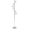Kare Design Lampadaires Lampadaire En Acier Chromé Et Verre H160 -Lampadaires || Lustres || Guirlandes et décorations lumineuses Soldes lampadaire en acier chrome et verre h160