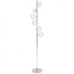 Kare Design Lampadaires Lampadaire En Acier Chromé Et Verre H160 -Lampadaires || Lustres || Guirlandes et décorations lumineuses Soldes lampadaire en acier chrome et verre h160 2
