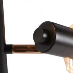 QAZQA Lampadaires Lampadaire En Acier Cuivre -Lampadaires || Lustres || Guirlandes et décorations lumineuses Soldes lampadaire en acier cuivre 1