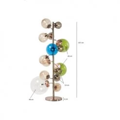 Kare Design Lampadaires Lampadaire En Acier Cuivré 15 Abat-jours En Acrylique H160 -Lampadaires || Lustres || Guirlandes et décorations lumineuses Soldes lampadaire en acier cuivre 15 abat jours en acrylique h160 3