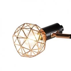 QAZQA Lampadaires Lampadaire En Acier Cuivre -Lampadaires || Lustres || Guirlandes et décorations lumineuses Soldes lampadaire en acier cuivre 2