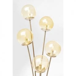 Kare Design Lampadaires Lampadaire En Acier Doré 5 Abat-jours En Verre H158 -Lampadaires || Lustres || Guirlandes et décorations lumineuses Soldes lampadaire en acier dore 5 abat jours en verre h158 2