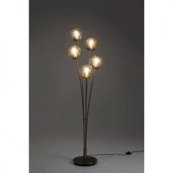 Kare Design Lampadaires Lampadaire En Acier Doré 5 Abat-jours En Verre H158 -Lampadaires || Lustres || Guirlandes et décorations lumineuses Soldes lampadaire en acier dore 5 abat jours en verre h158 4