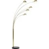 Kare Design Lampadaires Lampadaire En Acier Doré Et Marbre Noir 5 Abat-jours H215 -Lampadaires || Lustres || Guirlandes et décorations lumineuses Soldes lampadaire en acier dore et marbre noir 5 abat jours h215