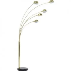 Kare Design Lampadaires Lampadaire En Acier Doré Et Marbre Noir 5 Abat-jours H215 -Lampadaires || Lustres || Guirlandes et décorations lumineuses Soldes lampadaire en acier dore et marbre noir 5 abat jours h215 3