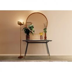 Kare Design Lampadaires Lampadaire En Acier Doré Et Verre H160 -Lampadaires || Lustres || Guirlandes et décorations lumineuses Soldes lampadaire en acier dore et verre h160 1