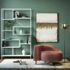 Kare Design Lampadaires Lampadaire En Acier Doré Et Verre H160 -Lampadaires || Lustres || Guirlandes et décorations lumineuses Soldes lampadaire en acier dore et verre h160 3