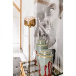 Kare Design Lampadaires Lampadaire En Acier Doré Et Verre H160 -Lampadaires || Lustres || Guirlandes et décorations lumineuses Soldes lampadaire en acier dore et verre h160 4