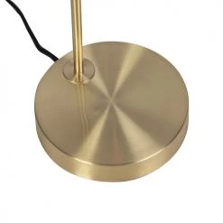 QAZQA Lampadaires Lampadaire En Acier Doré/laiton -Lampadaires || Lustres || Guirlandes et décorations lumineuses Soldes lampadaire en acier dore laiton 16