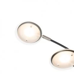 QAZQA Lampadaires Lampadaire En Acier Noir -Lampadaires || Lustres || Guirlandes et décorations lumineuses Soldes lampadaire en acier noir 32