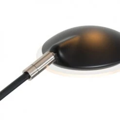 QAZQA Lampadaires Lampadaire En Acier Noir -Lampadaires || Lustres || Guirlandes et décorations lumineuses Soldes lampadaire en acier noir 33