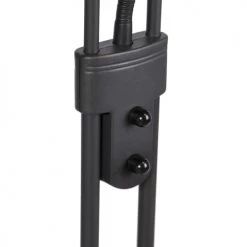 QAZQA Lampadaires Lampadaire En Acier Noir -Lampadaires || Lustres || Guirlandes et décorations lumineuses Soldes lampadaire en acier noir 44