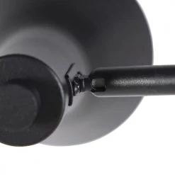 QAZQA Lampadaires Lampadaire En Acier Noir -Lampadaires || Lustres || Guirlandes et décorations lumineuses Soldes lampadaire en acier noir 47