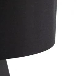 QAZQA Lampadaires Lampadaire En Acier Noir -Lampadaires || Lustres || Guirlandes et décorations lumineuses Soldes lampadaire en acier noir 62