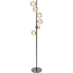 Kare Design Lampadaires Lampadaire En Acier Noir Et Verre H160 -Lampadaires || Lustres || Guirlandes et décorations lumineuses Soldes lampadaire en acier noir et verre h160 2