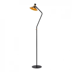 Lampea Lampadaires Lampadaire En Acier Noir Ø 23 Cm -Lampadaires || Lustres || Guirlandes et décorations lumineuses Soldes lampadaire en acier noir oe 23 cm 1