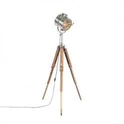 QAZQA Lampadaires Lampadaire En Aluminium Chrome