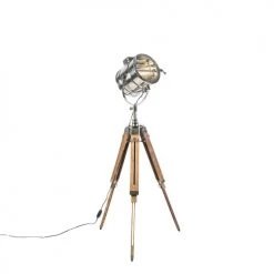 QAZQA Lampadaires Lampadaire En Aluminium Chrome -Lampadaires || Lustres || Guirlandes et décorations lumineuses Soldes lampadaire en aluminium chrome 9