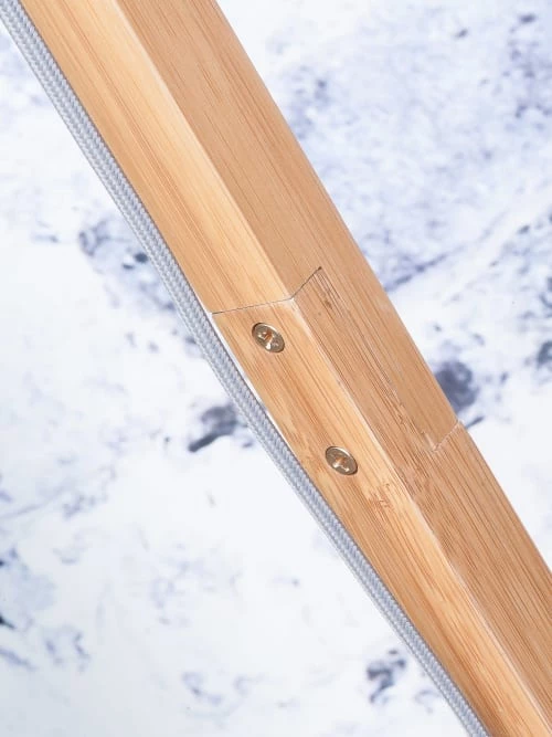 Good & Mojo Lampadaires Lampadaire En Bambou Abat-jour En Lin Gris Foncé, H. 167cm 6 Good & Mojo Lampadaires Lampadaire En Bambou Abat-jour En Lin Gris Foncé, H. 167cm – Image 4