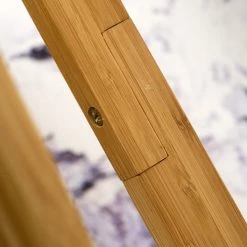 Good & Mojo Lampadaires Lampadaire En Bambou Abat-jour En Lin Lin Foncé, H. 158cm -Lampadaires || Lustres || Guirlandes et décorations lumineuses Soldes lampadaire en bambou abat jour en lin lin fonce h 158cm 2