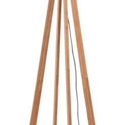 Good & Mojo Lampadaires Lampadaire En Bambou Abat-jour En Lin Lin Foncé, H. 158cm -Lampadaires || Lustres || Guirlandes et décorations lumineuses Soldes lampadaire en bambou abat jour en lin lin fonce h 158cm 5