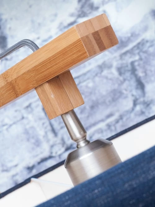 Good & Mojo Lampadaires Lampadaire En Bambou Abat-jour En Lin Vert Forêt, H. 174cm 5 Good & Mojo Lampadaires Lampadaire En Bambou Abat-jour En Lin Vert Forêt, H. 174cm – Image 3