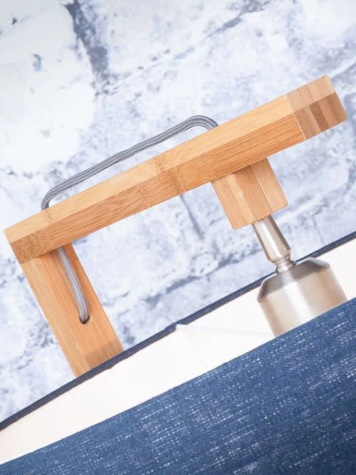 Good & Mojo Lampadaires Lampadaire En Bambou Abat-jour En Lin Vert Forêt, H. 174cm 7 Good & Mojo Lampadaires Lampadaire En Bambou Abat-jour En Lin Vert Forêt, H. 174cm – Image 5