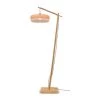 Good & Mojo Lampadaires Lampadaire En Bambou Blanc H176cm -Lampadaires || Lustres || Guirlandes et décorations lumineuses Soldes lampadaire en bambou blanc h176cm