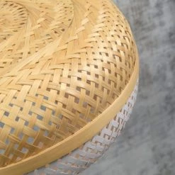 Good & Mojo Lampadaires Lampadaire En Bambou Blanc H176cm -Lampadaires || Lustres || Guirlandes et décorations lumineuses Soldes lampadaire en bambou blanc h176cm 3