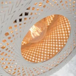 Good & Mojo Lampadaires Lampadaire En Bambou Blanc H176cm -Lampadaires || Lustres || Guirlandes et décorations lumineuses Soldes lampadaire en bambou blanc h176cm 4