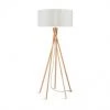Good & Mojo Lampadaires Lampadaire En Bambou Et Lin Gris H160cm -Lampadaires || Lustres || Guirlandes et décorations lumineuses Soldes lampadaire en bambou et lin gris h160cm 12