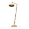 Good & Mojo Lampadaires Lampadaire En Bambou Noir H176cm -Lampadaires || Lustres || Guirlandes et décorations lumineuses Soldes lampadaire en bambou noir h176cm