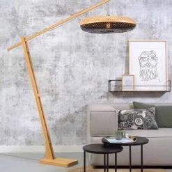 Good & Mojo Lampadaires Lampadaire En Bambou Noir H207cm 9 Good & Mojo Lampadaires Lampadaire En Bambou Noir H207cm -Lampadaires || Lustres || Guirlandes et décorations lumineuses Soldes lampadaire en bambou noir h207cm 1