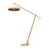 Good & Mojo Lampadaires Lampadaire En Bambou Noir H207cm -Lampadaires || Lustres || Guirlandes et décorations lumineuses Soldes lampadaire en bambou noir h207cm