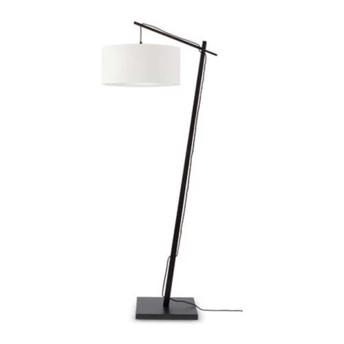 Good & Mojo Lampadaires Lampadaire En Bambou Noir/lin H176cm 3 Good & Mojo Lampadaires Lampadaire En Bambou Noir/lin H176cm