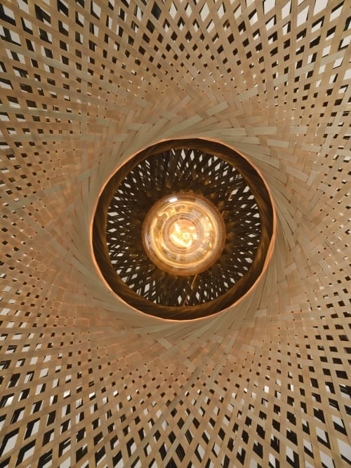 Good & Mojo Lampadaires Lampadaire En Bambou Suspendu D207cm 6 Good & Mojo Lampadaires Lampadaire En Bambou Suspendu D207cm – Image 4