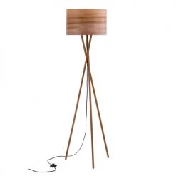 Rendez Vous Déco Lampadaires Lampadaire En Bois D'hêtre Et Feuille De Bois